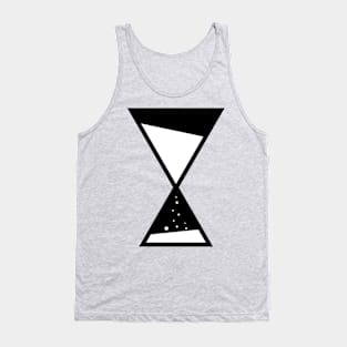 The sands of time abstract pattern with hourglass Tank Top